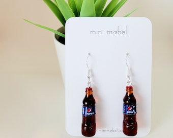 Pendientes de botella de Pepsi