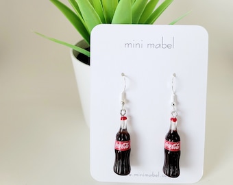Pendientes de botella de Coca Cola