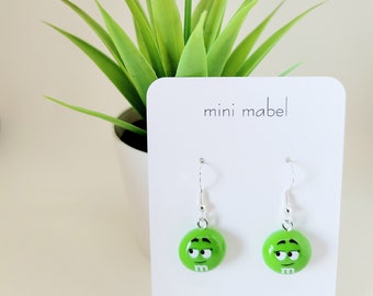 M&M Face Earrings