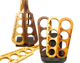 Handcrafted Hardwood Spaghetti Measurer & Herb Stripper Tool
