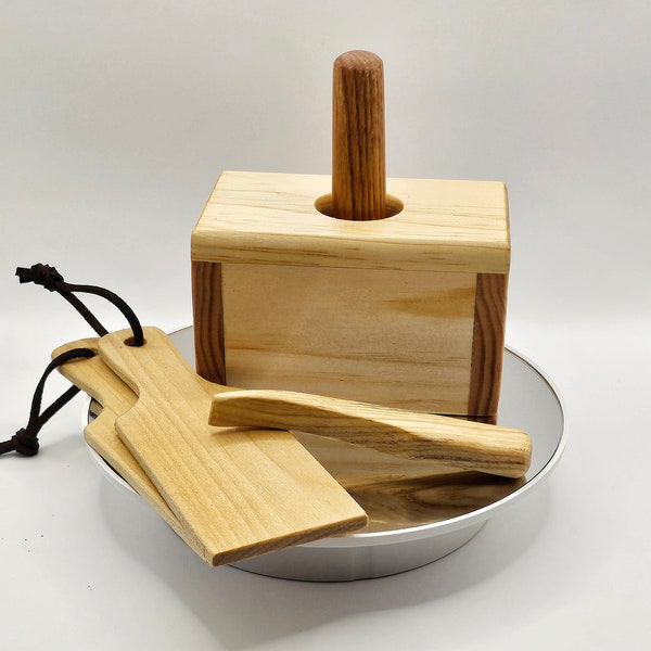 The Ultimate Butter Press Kit for Kids - Mold, Paddles & Spurtle Included!