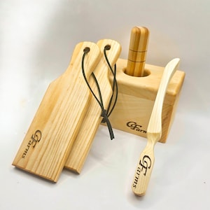 The Ultimate Butter Press Kit for Kids - Mold, Paddles & Spurtle Included! Perfect Gift Set For Kids!