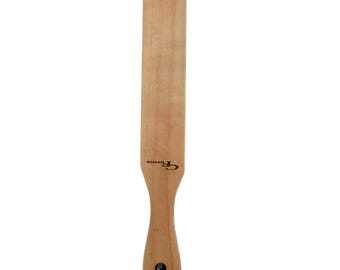Handcrafted Hardwood Spurtle, Thin Kitchen Tool