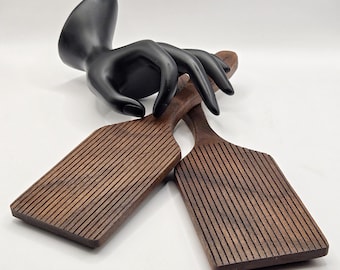 Handmade Wooden Butter Paddles Pair: Vintage Style Kitchen Decor