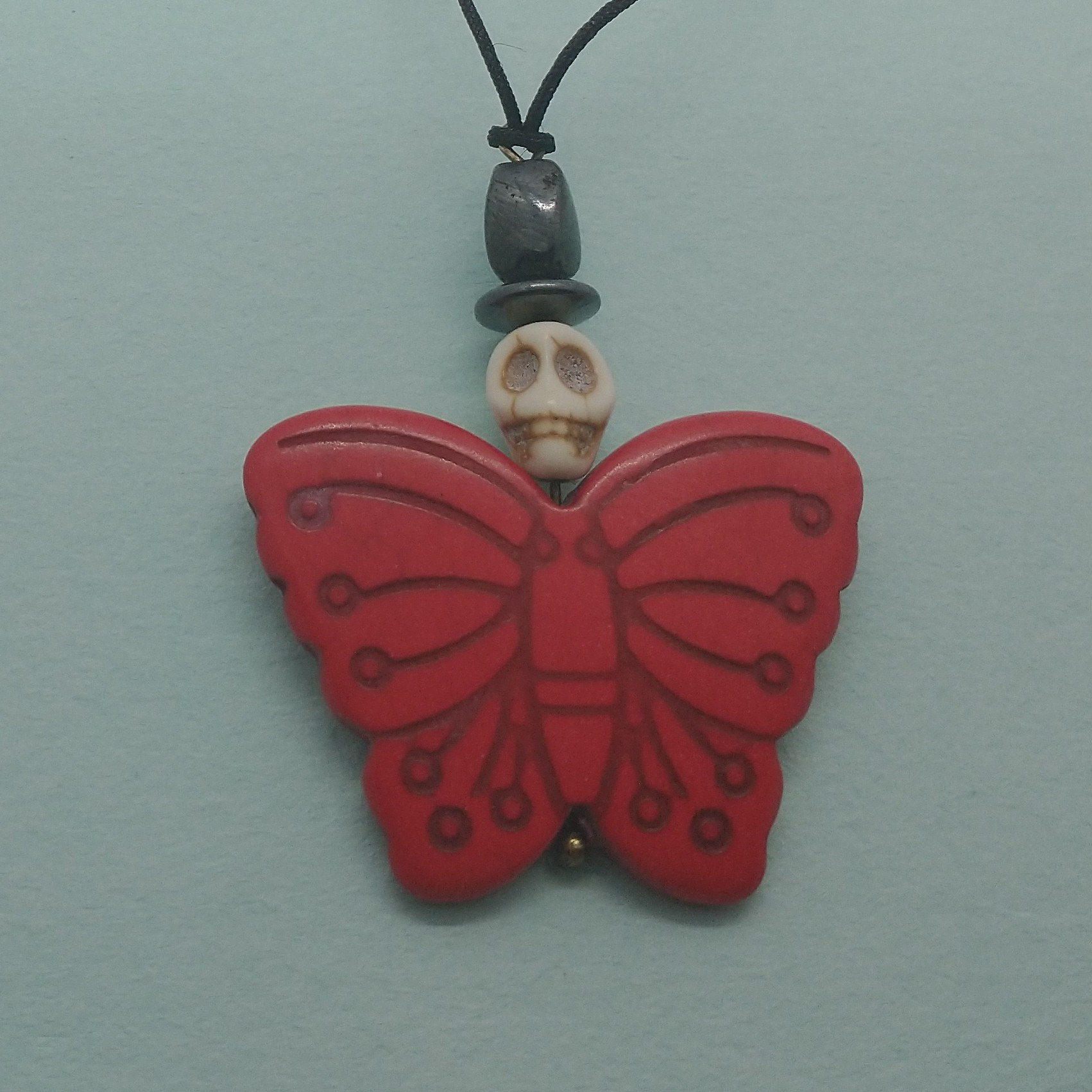 Halloween Gärtner Rote Keramik Totenkopf Schmetterling Etsy.de