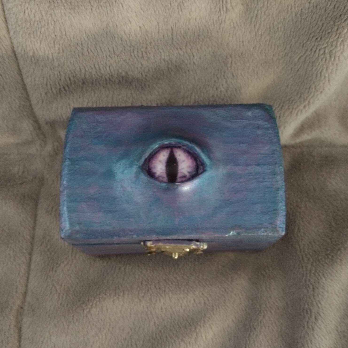 Eye Box for Dnd Dice Trinkets Jewelry Coins. Hinged Etsy