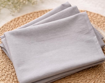 Washed Cotton Napkins Pack, Washable Natural Napkin 18"x18" Everyday Use