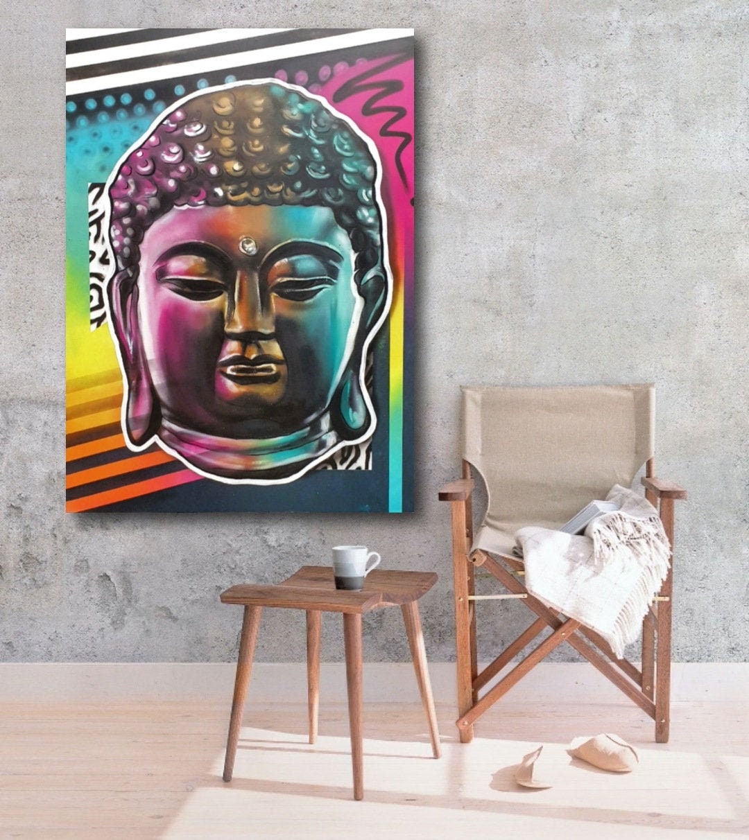 Buddha wandbild