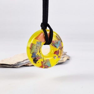 Graffiti jewelry upcycling jewelry handmade pendant.