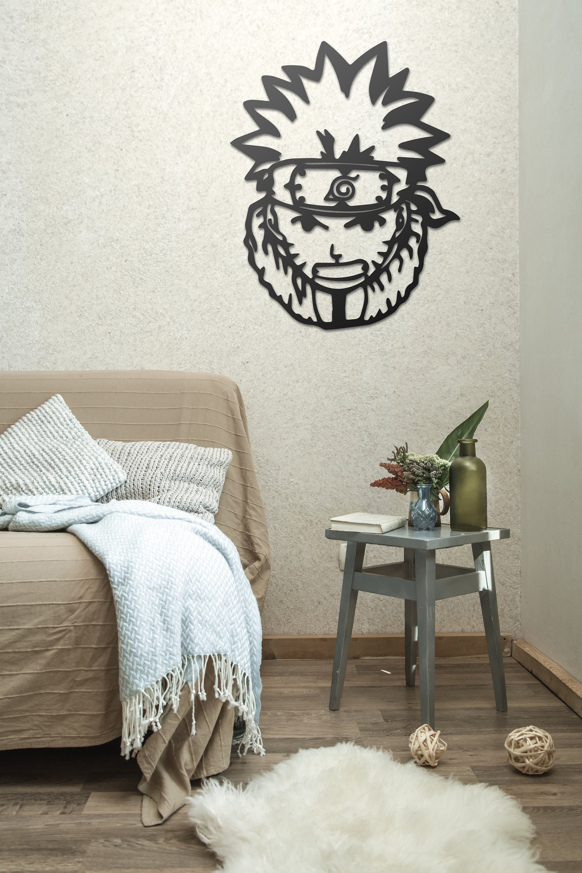 Naruto Metal Wall Art Anime Wall Sign Walter White Etsy