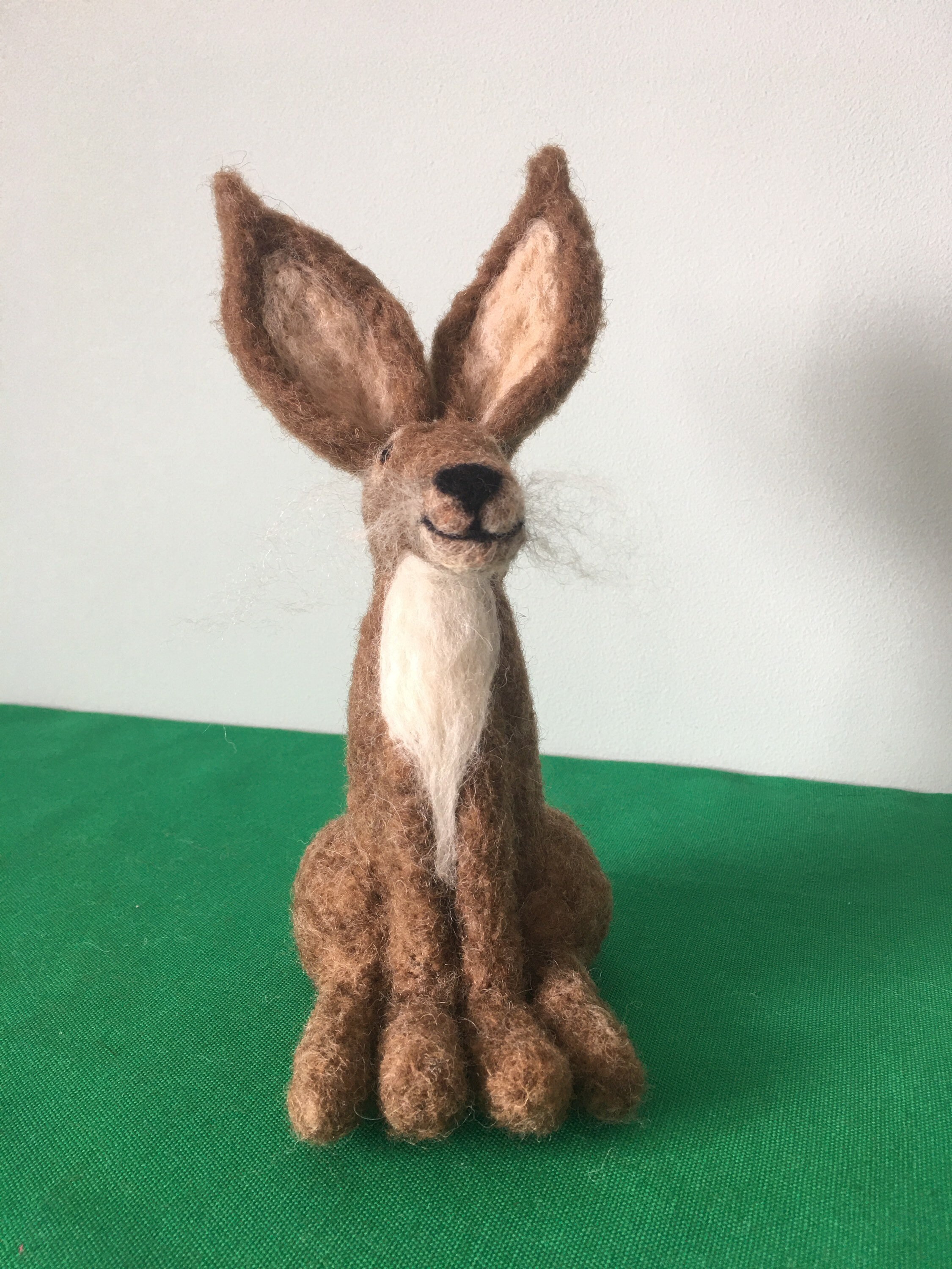 Needle Felted Hare Handmade Needle Felted Beautiful Etsy