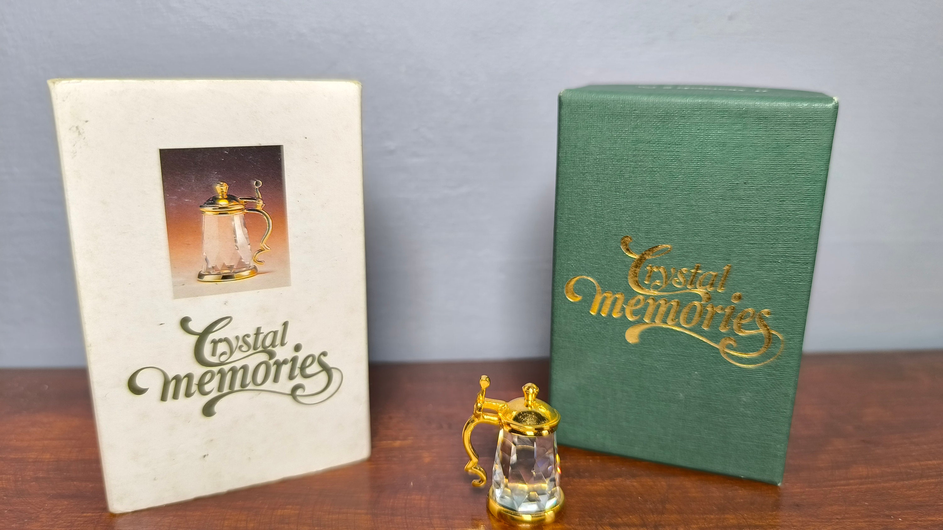 Vintage Swarovski Crystal Memories Classics Tankard With Lid