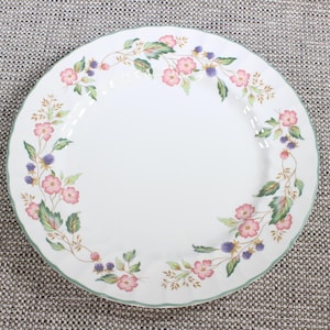 BHS Victorian Rose Dinner Plate – Vintage Floral China 27.5cm – Shabby Chic Tableware – English Country Style