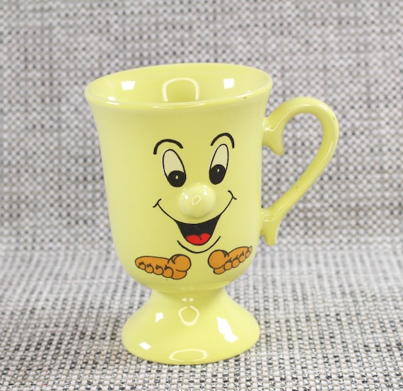 Vintage Lustiges Gesicht Gelbe Tasse 200ml