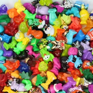 5, 10, 20 or 30 Random Selection of Crazy Bones Gogos Mini Monster Plastic Figurines Retro Children Kid gogo's image 2