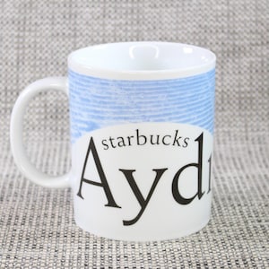 Vintage Starbucks Coffee Mug Collector Series City Mug Aydin Türkiye 2002