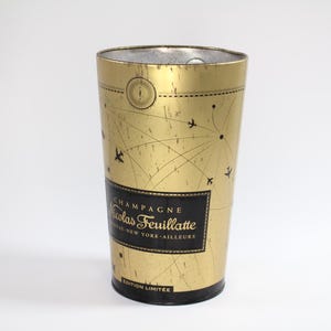 Champagne Nicolas Feuillatte Ice Bucket Bubbly Cooler Vintage French Bar Party