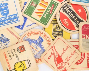 Lot De 12 Sous-bocks Anciens Carlsberg – Beer Coasters Vintage, Collection