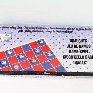 Vintage Draughts Checkers Board Game from Disney Store Traditional Family Game