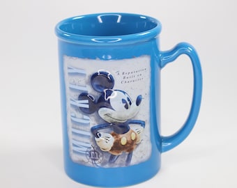 Disney Store Large Blue 3D Mug Mickey Mouse Tea / Coffee Cup 450ml