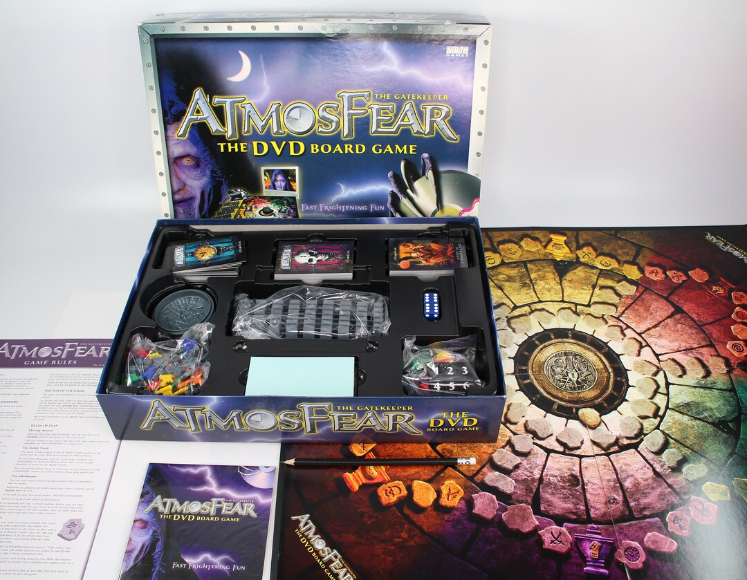 Vintage ATMOSFEAR the DVD Board Game Complete With Partially Etsy