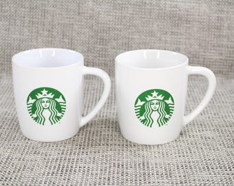 Lot de 2 petites Tasses à Café Starbucks Coffee Collector