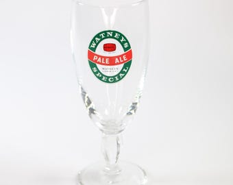 Vaso de cerveza Watneys Pale Ale Special de media pinta vintage