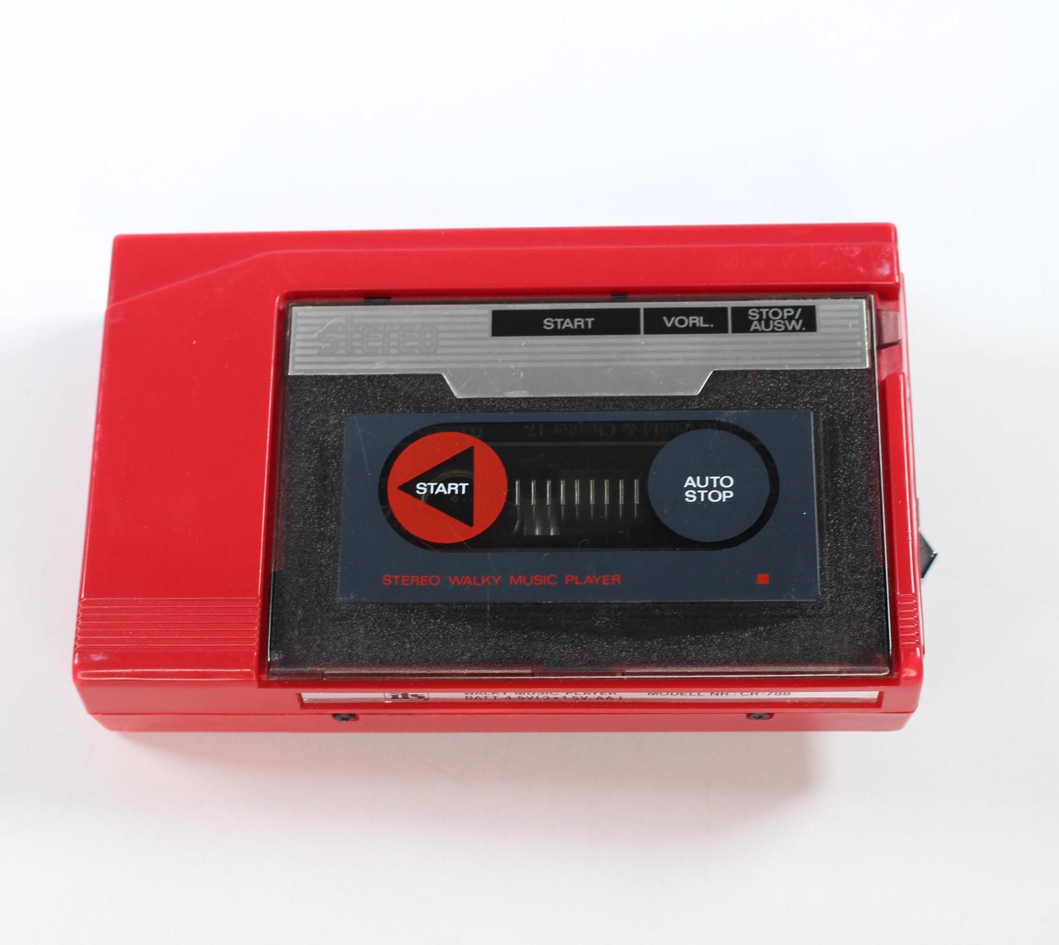 Vintage Stereo Walkman Cassette Player Walky Music Player Model CR