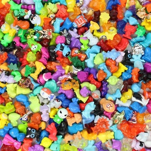 5, 10, 20 or 30 Random Selection of Crazy Bones Gogos Mini Monster Plastic Figurines Retro Children Kid gogo's image 6