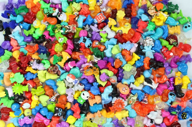 5, 10, 20 or 30 Random Selection of Crazy Bones Gogos Mini Monster Plastic Figurines Retro Children Kid gogo's image 6