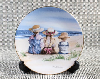 Vintage Royal Worcester One Glorious Summer Plate - the Sand Dunes