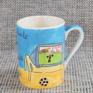 Whittard of Chelsea Mug by Beth Footie Finals and Lager with the Lads 300ml