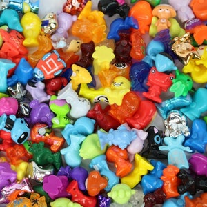 5, 10, 20 or 30 Random Selection of Crazy Bones Gogos Mini Monster Plastic Figurines Retro Children Kid gogo's image 3