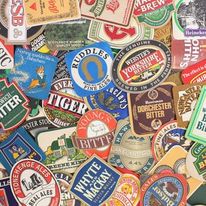 Vintage Beer Mats | Retro Coasters | English Pub Decor | Whisky & Cigarette Ads | Barware | Man Cave | Choose Quantity | Crafts