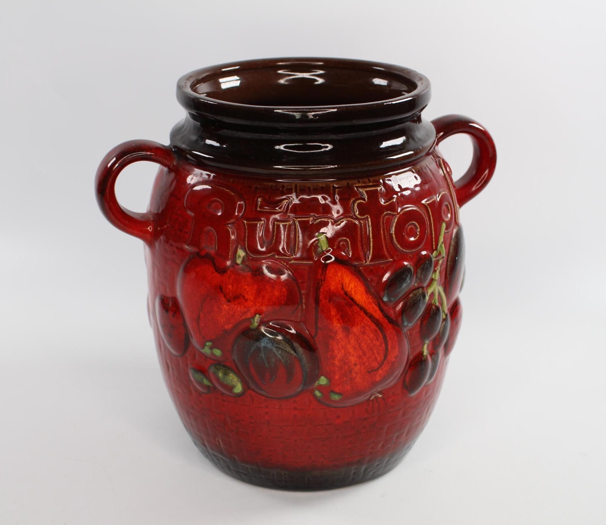 Vaso Basso - Decoro Frutta 1 - Collezione Vasi da Giardino