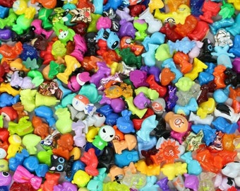 5, 10, 20 or 30 Random Selection of Crazy Bones Gogos Mini Monster Plastic Figurines Retro Children Kid gogo's