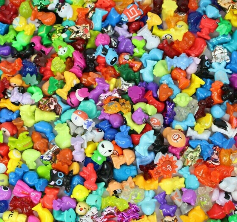 5, 10, 20 or 30 Random Selection of Crazy Bones Gogos Mini Monster Plastic Figurines Retro Children Kid gogo's image 1