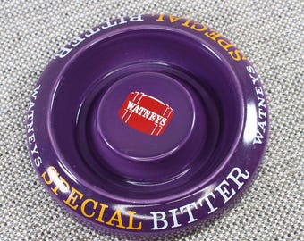 Vintage Ceramic Pub Ashtray Watneys Bitter Bar Breweriana Tobacciana Advertising by Wade