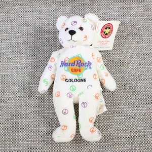 Hard Rock Cafe COLOGNE Beanie Bear Toy Collectible Restaurant Souvenir Limited Edition Hard Rock Café Herrington HTB Teddy Bears