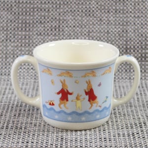 Vintage Royal Doulton Mug 2004 Bunnykins Shining Stars 2 Handles Child&#39;s Cup