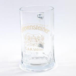 Grevensteiner C.&A. Veltins German Beer Glass Tankard Mug Collectible German Beer Glass, Barware Glass, beer drinking glassware 500 ml