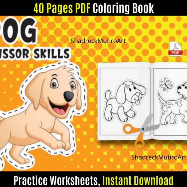 Scissor Skill Cutting Practice 40 pages, Scissor activities, Preschool printable worksheets for Preschool & Kindergarten,Kids activity games