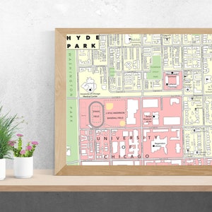 Mappa di quartiere personalizzata, regalo mappa personalizzato, stampa mappa, download digitale, mappa stradale, decorazione da parete per ufficio, arte da parete con mappa, poster