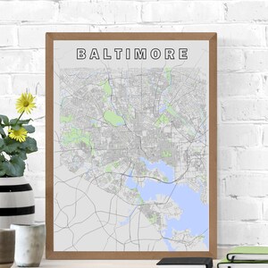 Baltimore Wall Map