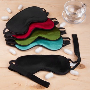 Zero Eye Pressure Antislipband 100% zijde verstelbaar slaapmasker voor mannen en vrouwen - Kleuropties