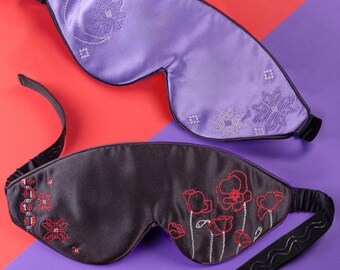 Mulberry Silk Sleep Mask for Side Sleepers – Eye Mask for Men & Women, Birthday Gift for Her, Mother's Day, Christmas, Bride's Blindfold