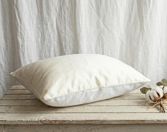 Silk & Cotton Double Sided Pillowcase 20"x26" for Hot and Cold Nights Self Care Gift