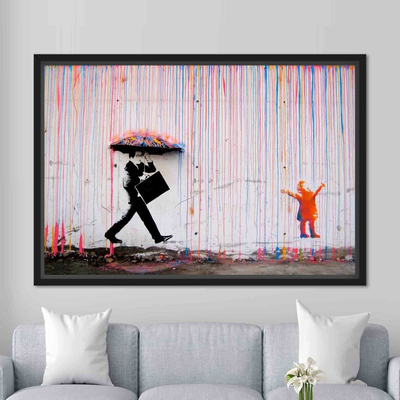 Banksy Prints Banksy Canvas Art Banksy Prints for Sale Etsy
