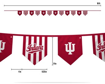 Indiana University Garden Flag - Double-Sided Hoosiers Bloomington Banner, 100% Polyester