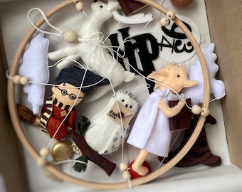 Wizard baby mobile Harry boy and girl , Magical crib mobile, owl baby mobile , Wizard nursery decor,individual baby mobile
